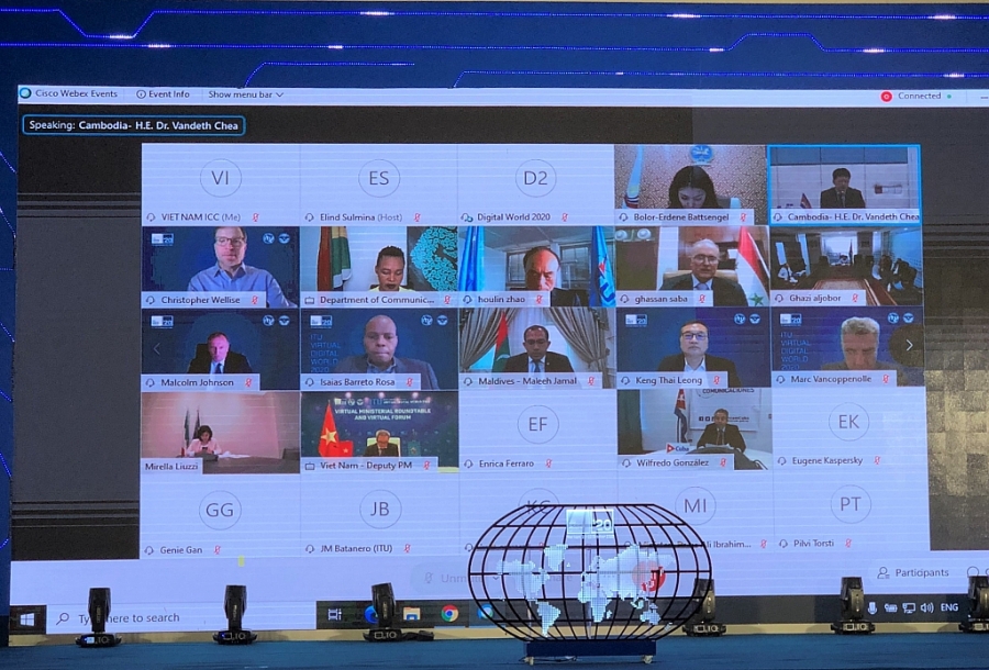 Đại diện các quốc gia tham dự Hội nghị và Triển lãm Thế giới số (ITU Digital World) 2020 nhờ vào hạ tầng hội nghị trực tuyến Cisco Webex