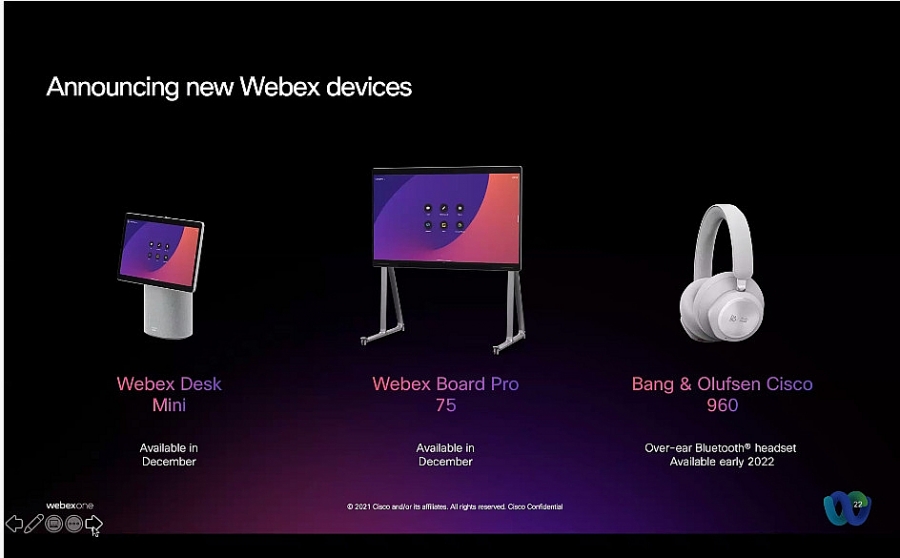 Ra mắt các thiết bị Webex mới