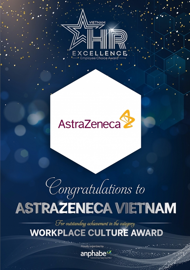 AstraZeneca Việt Nam đạt giải xuất sắc hai hạng mục của Vietnam Excellence 2021