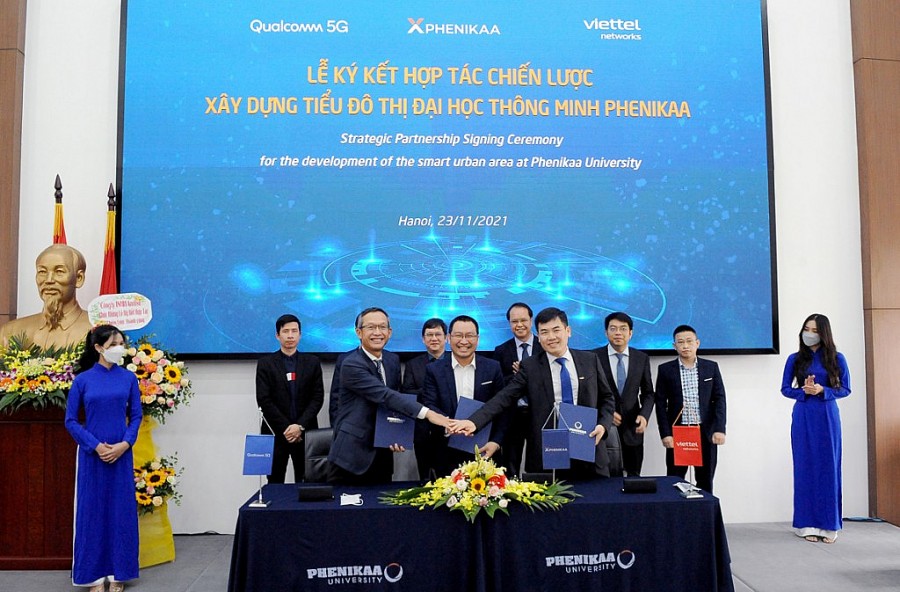 Phenikaa-X cùng Viettel Networks và Qualcomm ký kết thỏa thuận hợp tác chiến lược triển khai dự án xây dựng tiểu đô thị thông minh