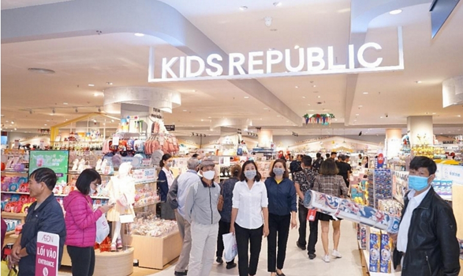 Khu vực Kids Republic - TT BHTH & ST AEON - Hải Phòng Lê Chân thu hút nhiều khách hàng quan tâm mua sắm