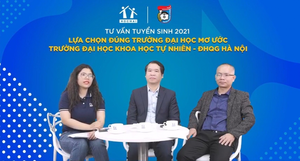 Chương trình Tư vấn tuyển sinh do Hệ thống Giáo dục HOCMAI phối hợp với Đại học Khoa học Tự nhiên - ĐHQG Hà Nội tổ chức