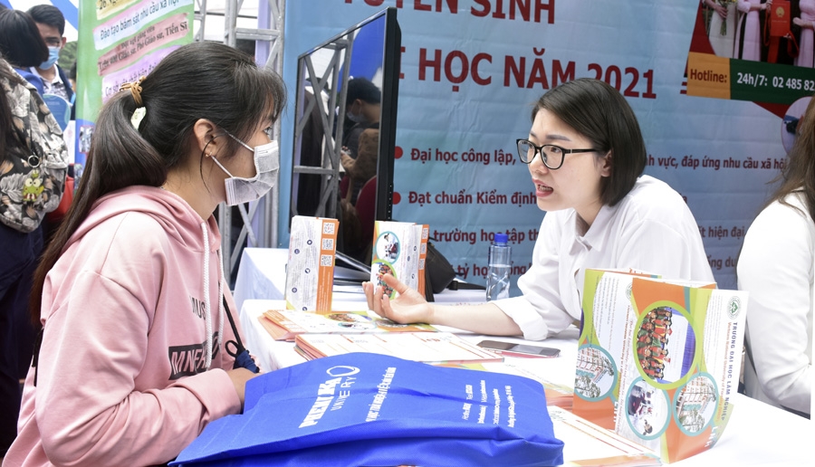 Ngày hội Tư vấn tuyển sinh - hướng nghiệp 2021 định hướng cho học sinh về nghề nghiệp tương lai