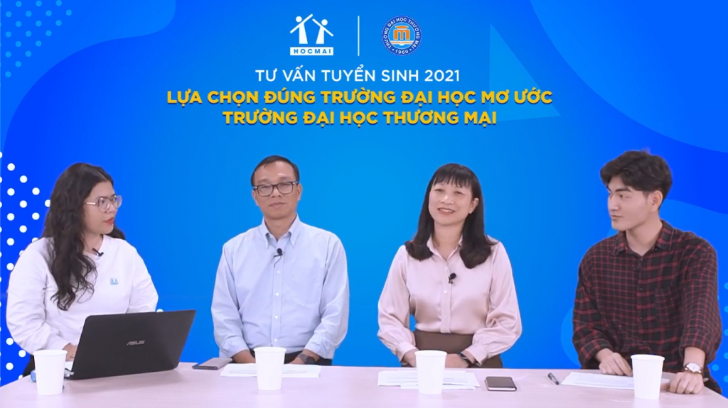 Chương trình Tư vấn tuyển sinh do Hệ thống Giáo dục HOCMAI phối hợp với Trường Đại học Thương mại tổ chức