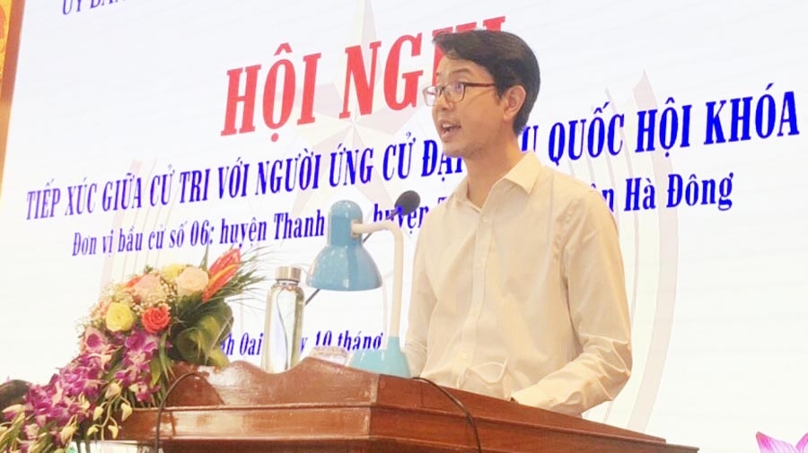  Ứng cử viên Lương Thế Huy dành sự quan tâm cho những đối tượng yếu thế