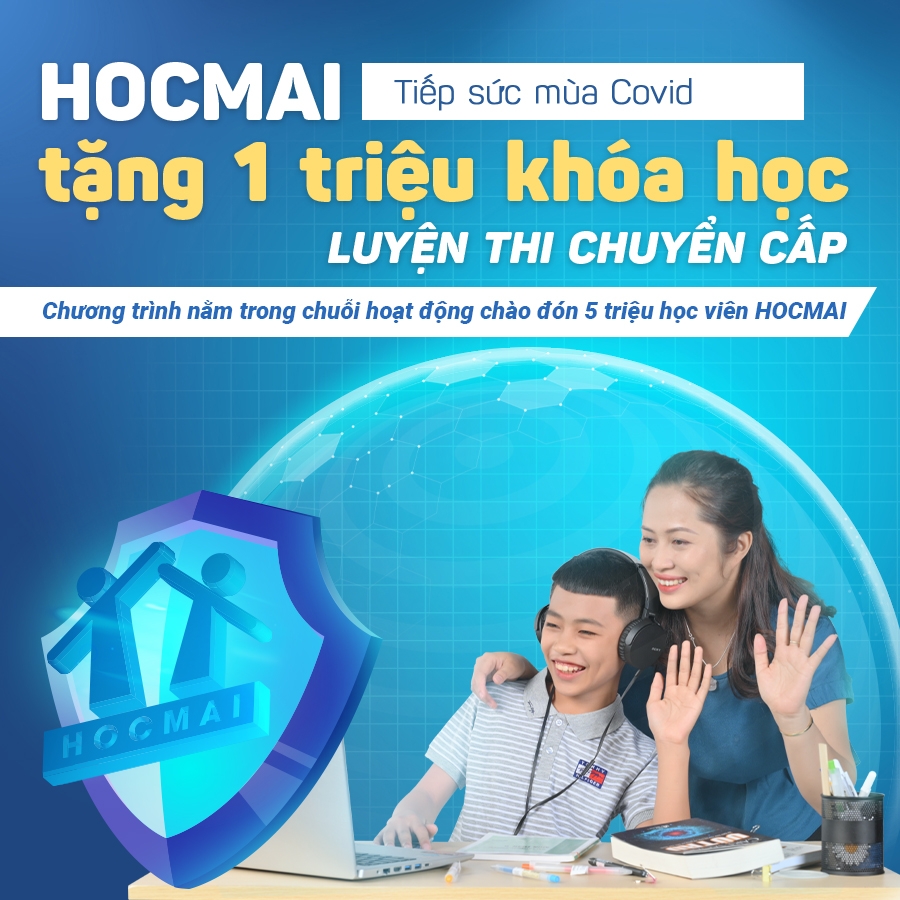 1 triệu khóa học luyện thi trực tuyến tặng học sinh chuyển cấp trong mùa dịch Covid-19