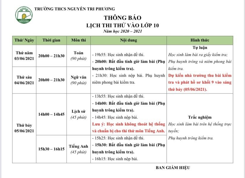 Vì quyền lợi, sức khỏe và đảm bảo sự công bằng cho học sinh