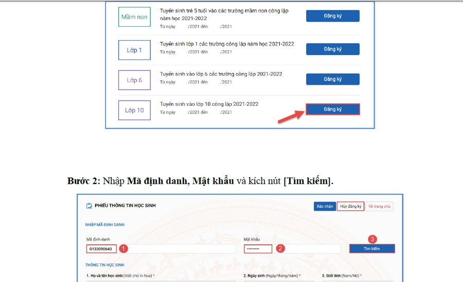 Sở GD&ĐT Hà Nội hướng dẫn chi tiết nhập học trực tuyến vào lớp 10 năm 2021