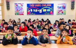 97% học sinh trường Tiểu học Văn Yên uống sữa học đường