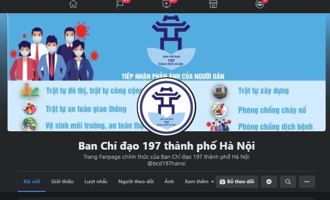 Ban Chỉ đạo 197 Hà Nội sẽ tiếp nhận thông tin trật tự đô thị qua mạng xã hội