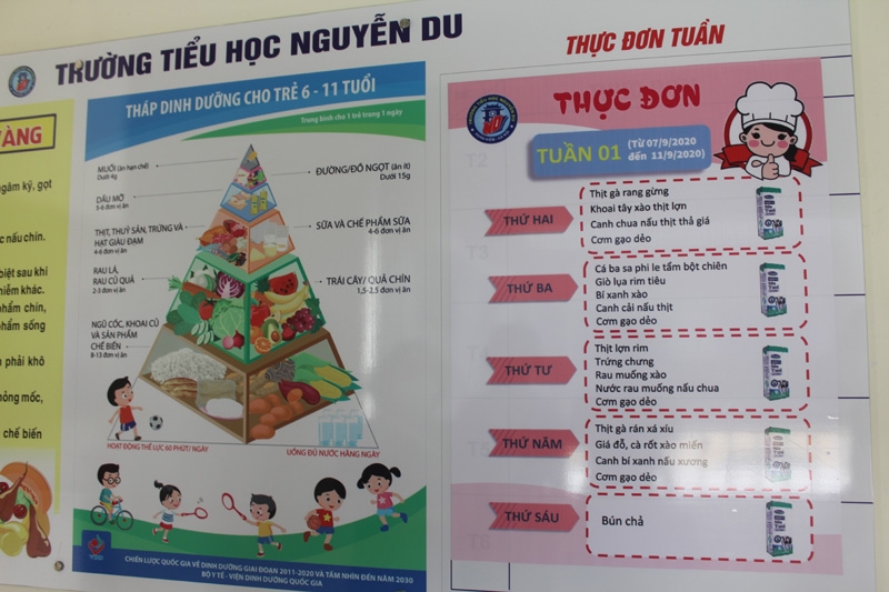 Học trò lớp 1 hào hứng với bữa ăn bán trú như thế nào?