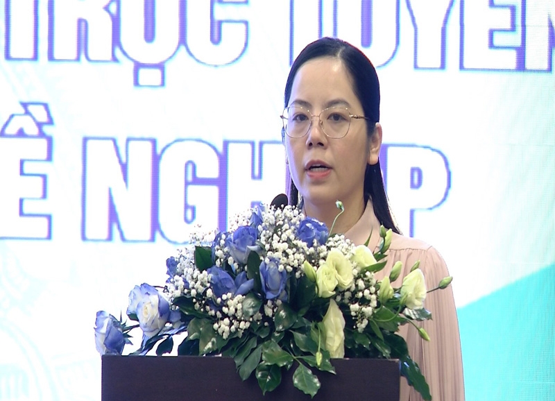 bà Trần Minh Huyền, Vụ trưởng Vụ Công tác học sinh, sinh viên Tổng cục Giáo dục nghề nghiệp