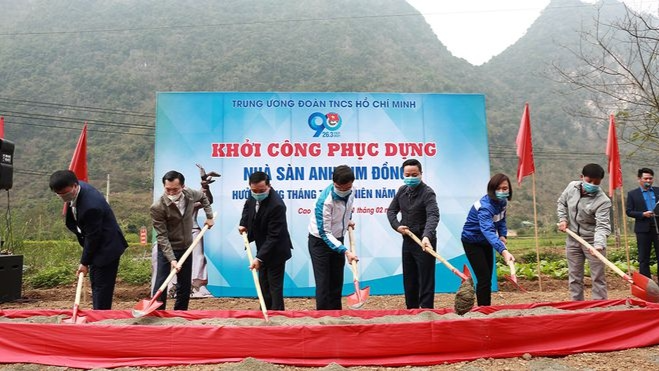 Lễ khởi công phục dựng Nhà sàn anh Kim Đồng 