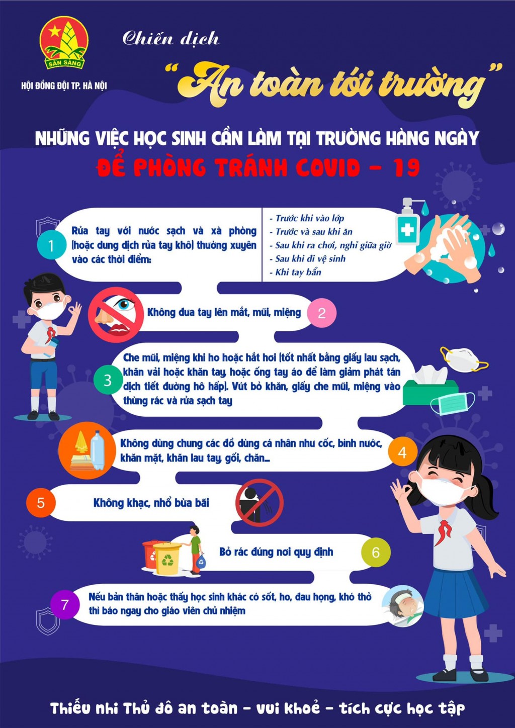 Chiến dịch “An toàn tới trường” đồng hành cùng học sinh Thủ đô