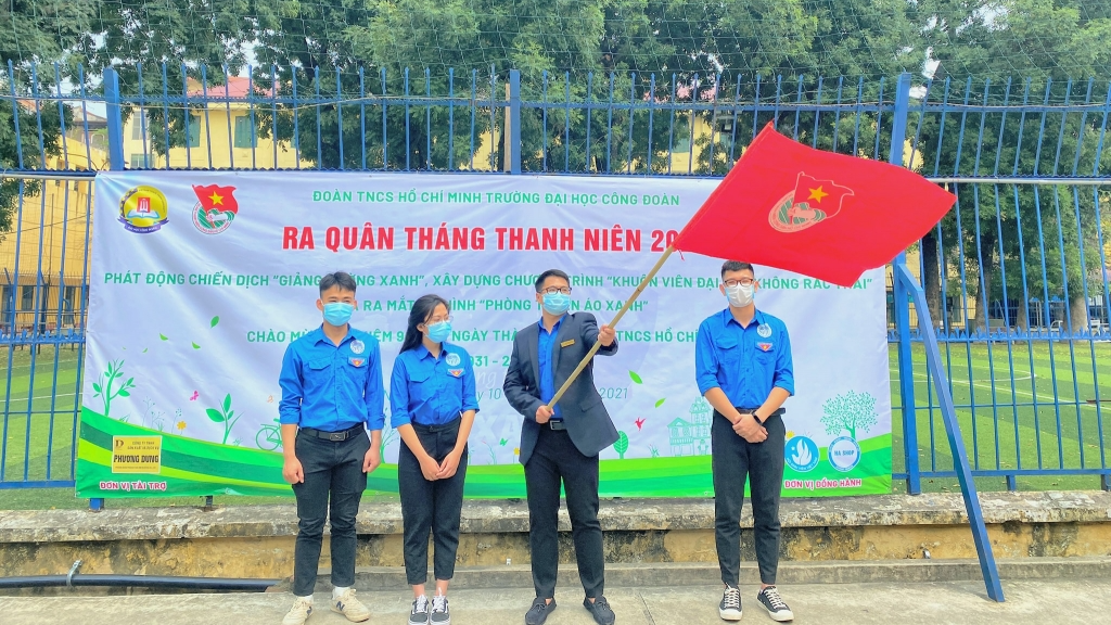 Lễ phát động Tháng Thanh niên 2021 do Đoàn trường Đại học Công đoàn tổ chức 