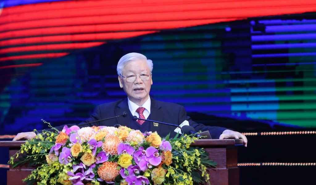 Tổng Bí thư, Chủ tịch nước Nguyễn Phúc Trọng dự và phát biểu tại chương trình 