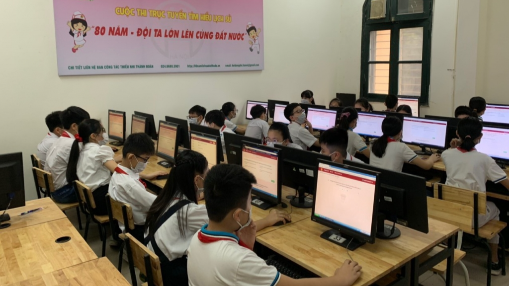 Tại quận Hai Bà Trưng các Liên đội tiểu học đồng loạt hưởng ứng cuộc thi