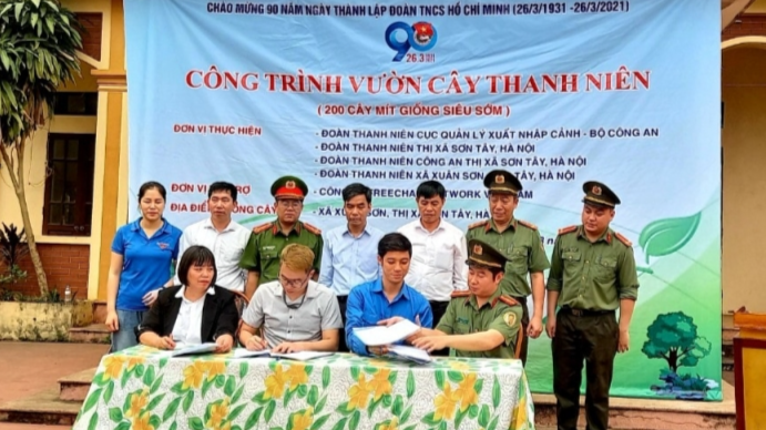 Các đơn vị ký thỏa thuận triển khai chiến dịch trồng cây 