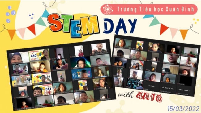 Ngày hội STEM thu hút gần 4.000 học trò trường Tiểu học Xuân Đỉnh tham gia