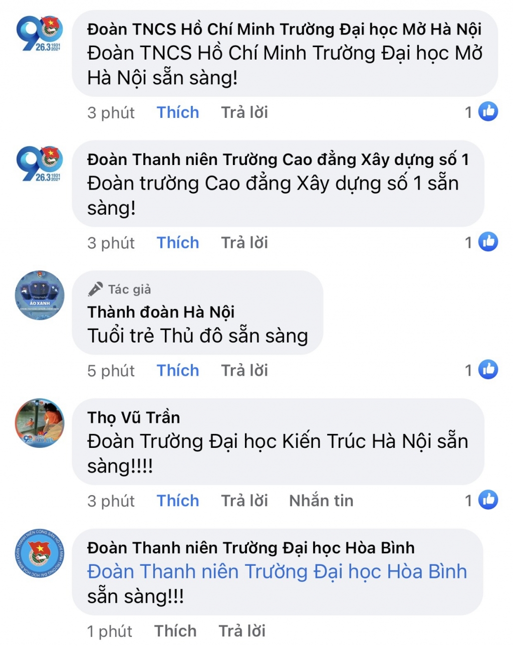 Các cơ sở Đoàn hưởng ứng lễ phát động cuộc thi