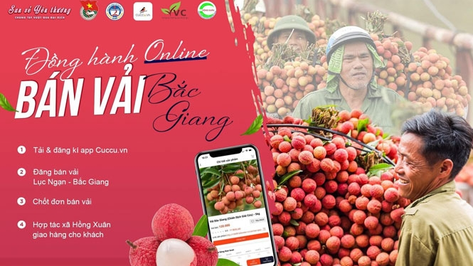 ''Đồng hành online - bán vải Bắc Giang''- chung tay vượt qua đại dịch