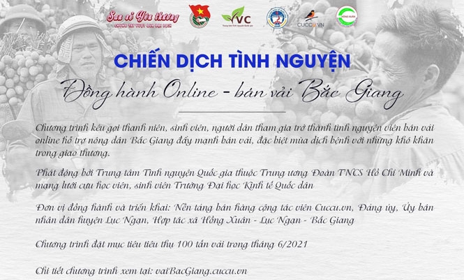 ''Đồng hành online - bán vải Bắc Giang''- chung tay vượt qua đại dịch