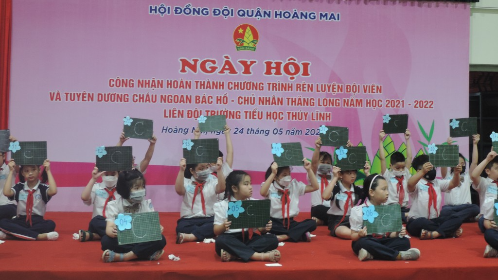 Sôi động Ngày hội “Rèn luyện đội viên” của thiếu nhi quận Hoàng Mai