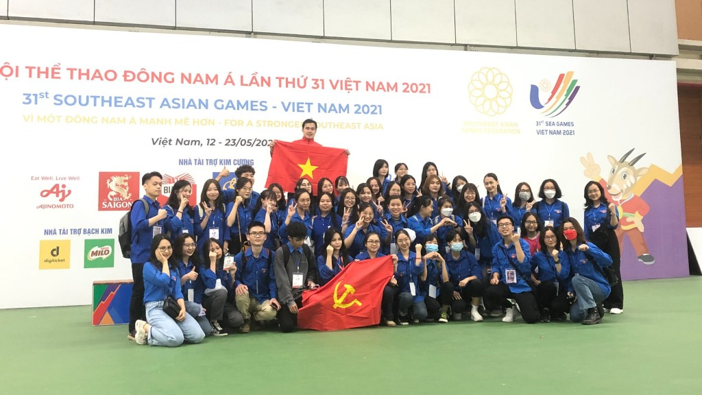 Bảo Ngọc và các tình nguyện viên khác đã có nhiều trải nghiệm tại SEA Games 31