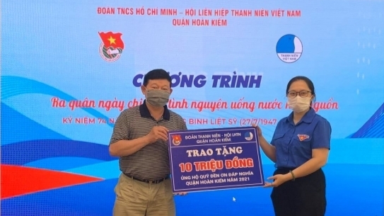 Tuổi trẻ Hoàn Kiếm tổ chức nhiều hoạt động tri ân các anh hùng, liệt sĩ