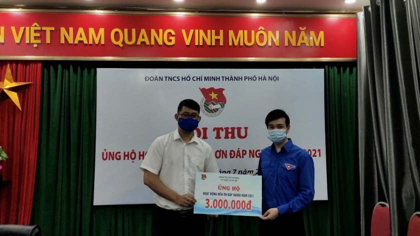 Tuổi trẻ EVNHANOI ủng hộ Quỹ Đền ơn đáp nghĩa 