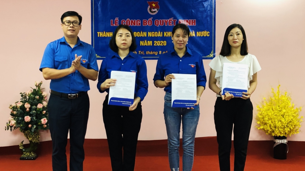 Huyện đoàn Thanh Trì thành lập mới 3 Chi đoàn ngoài khu vực Nhà nước