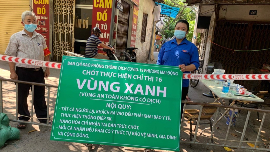 Thanh niên Hoàng Mai: Phải giữ chắc “vùng xanh” chống lây nhiễm Covid-19