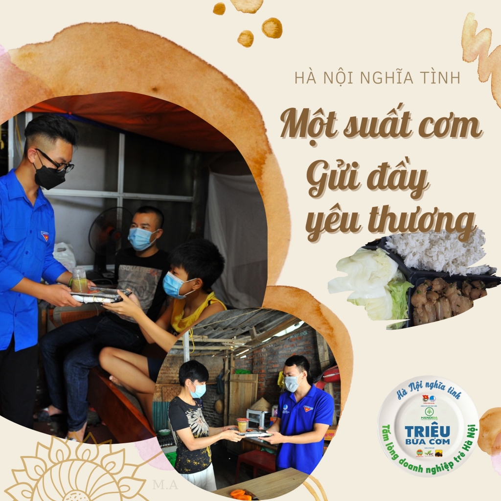 Hơn 50.000 suất ăn “Tấm lòng doanh nghiệp trẻ Hà Nội” tặng lao động nghèo