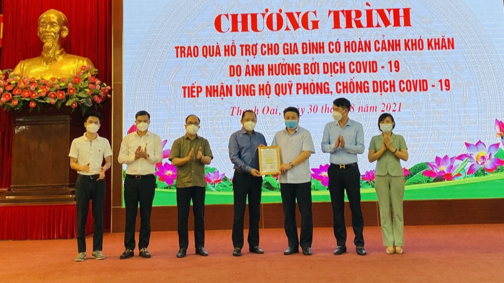 Lãnh đạo Huyện ủy Thanh Oai tri ân các doanh nghiệp