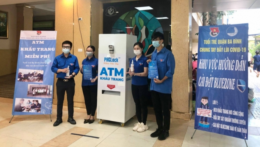 Thêm một “ATM khẩu trang” miễn phí tặng người dân phòng dịch Covid-19