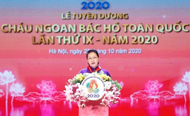 Chủ tịch Quốc hội Nguyễn Thị Kim Ngân phát biểu tại chương trình 