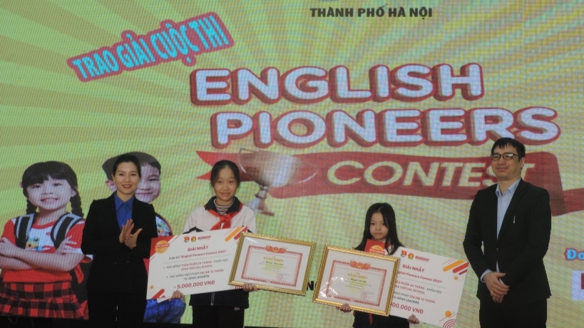 Học sinh Quốc Oai và Hoàng Mai giành giải Nhất cuộc thi tiếng Anh