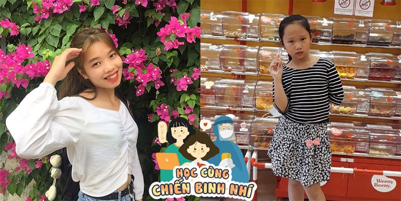 Gia sư Tố Uyên cùng bé Phương Mai 