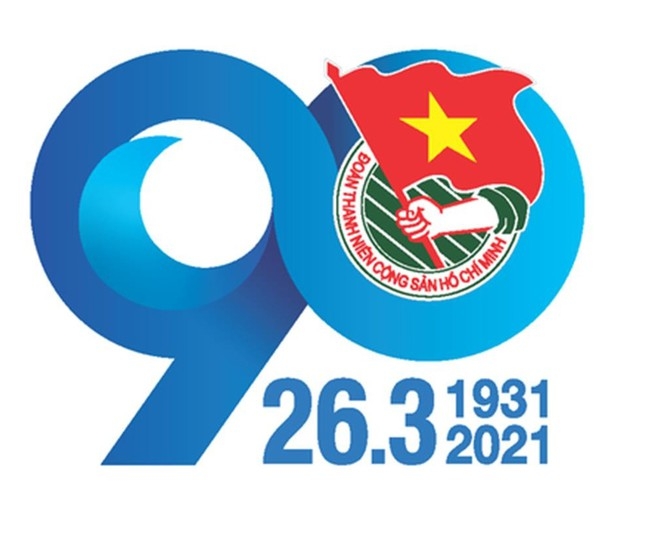 Logo tuyên truyền kỷ niệm 90 năm thành lập Đoàn