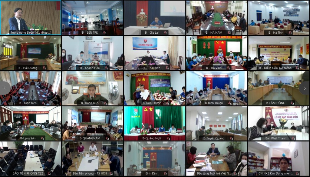 Hội nghị được tổ chức theo hình thức trực tuyến 