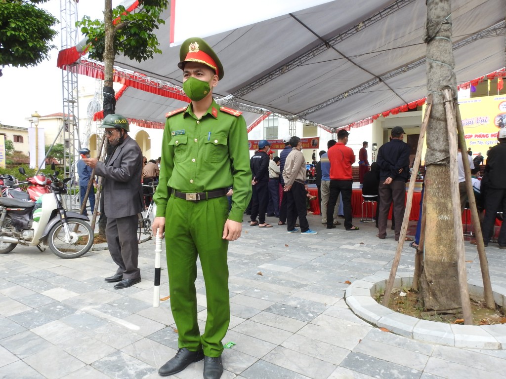 Công tác đảm bảo an ninh, trật tự tại giải đấu được quan tâm 