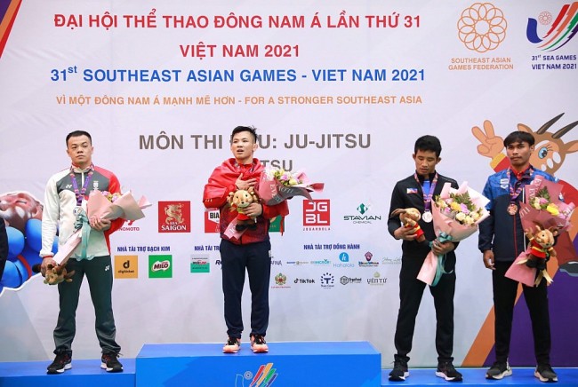 Vận động viên quê Thanh Trì đoạt Huy chương Vàng Jujitsu tại SEA Games 31