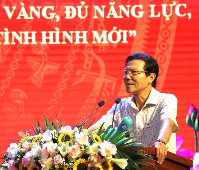 Tiến sĩ Phạm Ngọc - Giảng viên cao cấp, Nguyên Trưởng khoa Lý luận chính trị - Lịch sử Đảng, Ban Tuyên giáo Thành ủy Hà Nội truyền đạt các nội dung của chuyên đề.