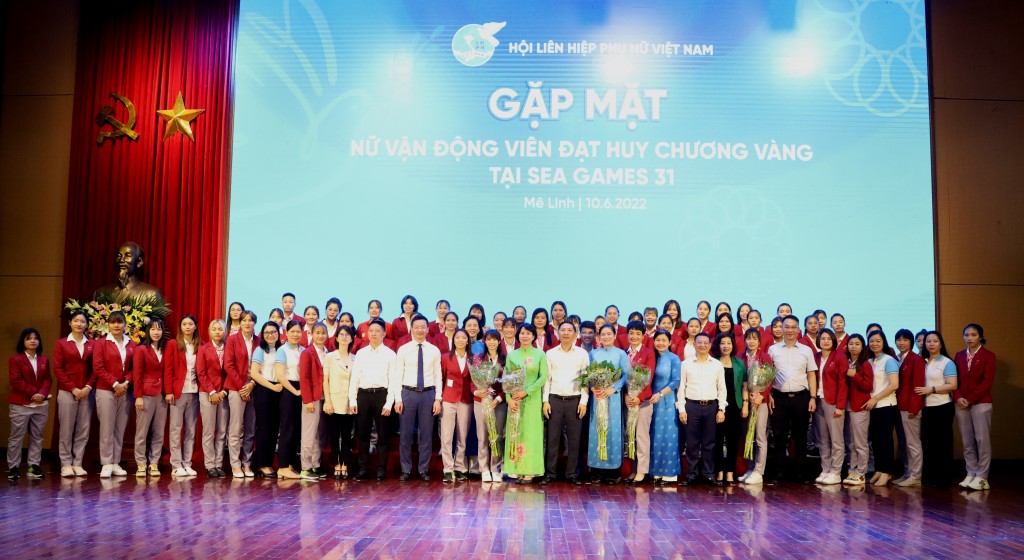 Vinh danh các VĐV nữ đạt huy chương Vàng SEA Games 31 khơi dậy niềm tự hào, phát huy các giá trị truyền thống tốt đẹp của phụ nữ Việt Nam