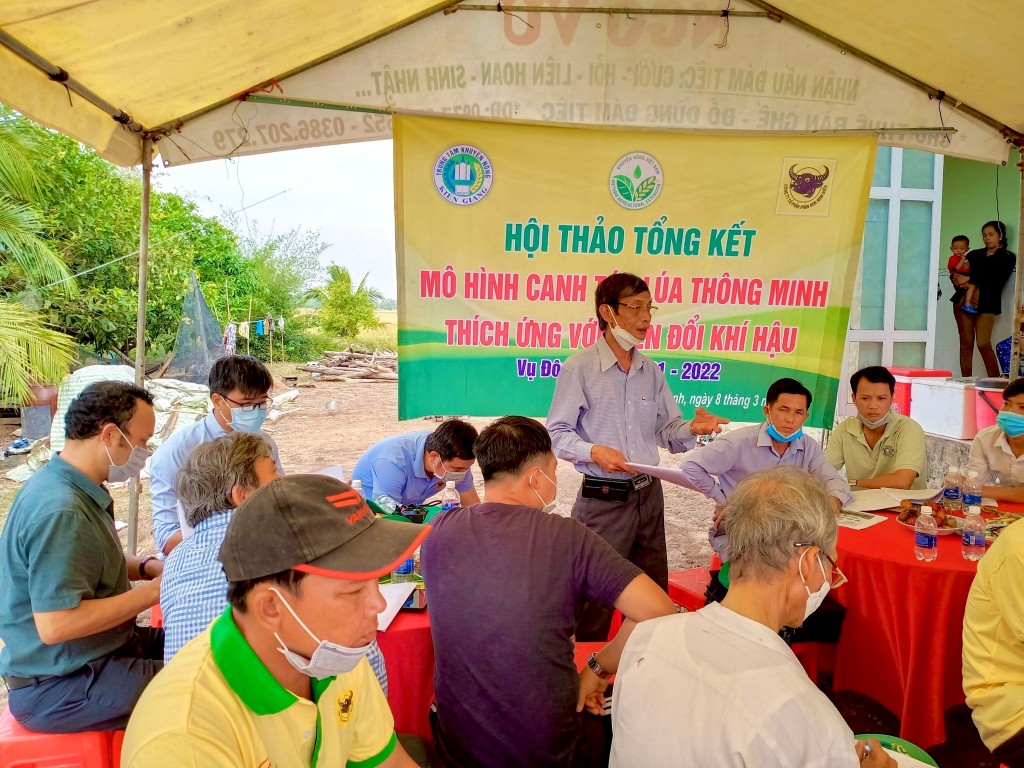 Chương trình canh tác lúa thông minh vụ Đông Xuân 2021-2022 đạt nhiều hiệu quả cao