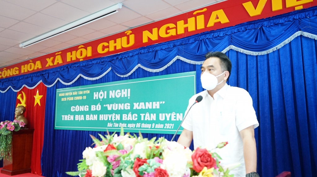 Huyện đầu tiên tại Bình Dương công bố "vùng xanh" tiến tới hoạt động bình thường mới