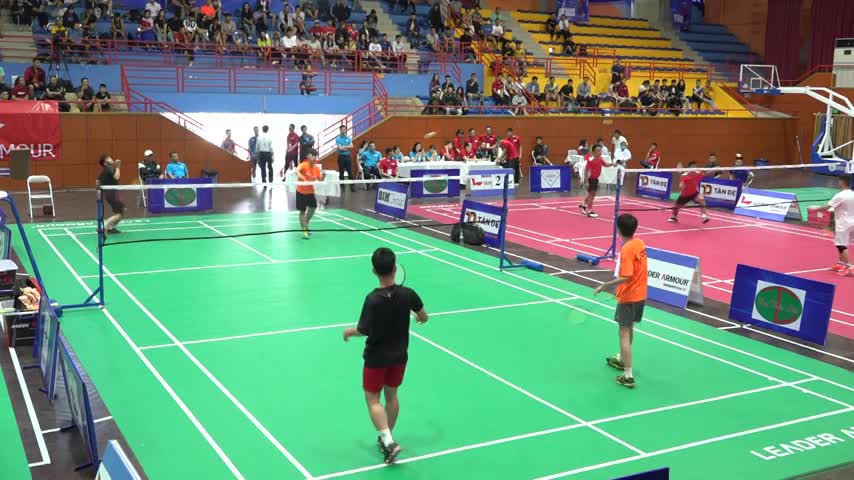 Chung kết đôi nam dưới 18 tuổi giải cầu lông HS SV tranh Cúp báo Tuổi trẻ Thủ đô lần thứ VII năm 2020