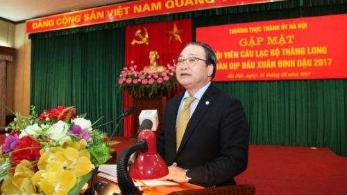Thường trực Thành ủy Hà Nội gặp mặt hội viên CLB Thăng Long