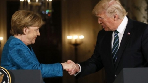 Cuộc gặp đầu tiên giữa ông Trump và bà Merkel