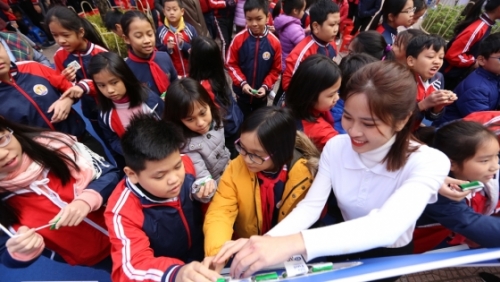 Sau hơn 2 tháng triển khai Chương trình Sữa học đường tại Hà Nội